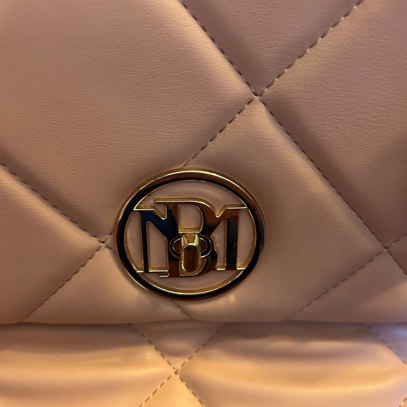 Badgley Mischka Blush Quilted Bag Letter Lock NWT!! - Picture 14 of 15